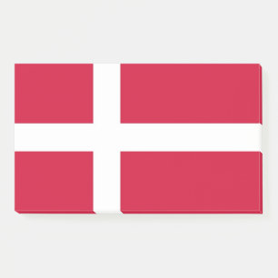 Notes with flag of Denmark