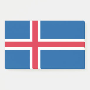 Notes with flag of Iceland