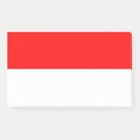Notes with flag of Indonesia