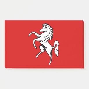 Notes with flag of Kent County, England