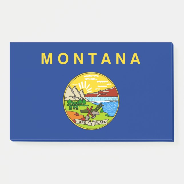 Notes with flag of Montana, USA (Front)