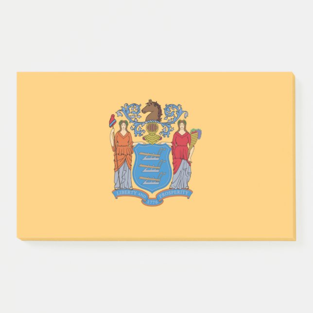 Notes with flag of New Jersey, USA (Front)