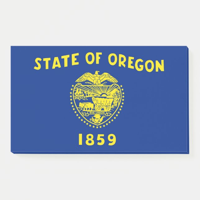 Notes with flag of Oregon State, USA (Front)