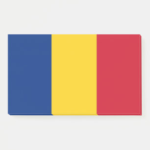 Notes with flag of Romania