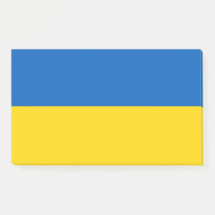 Notes with flag of Ukraine