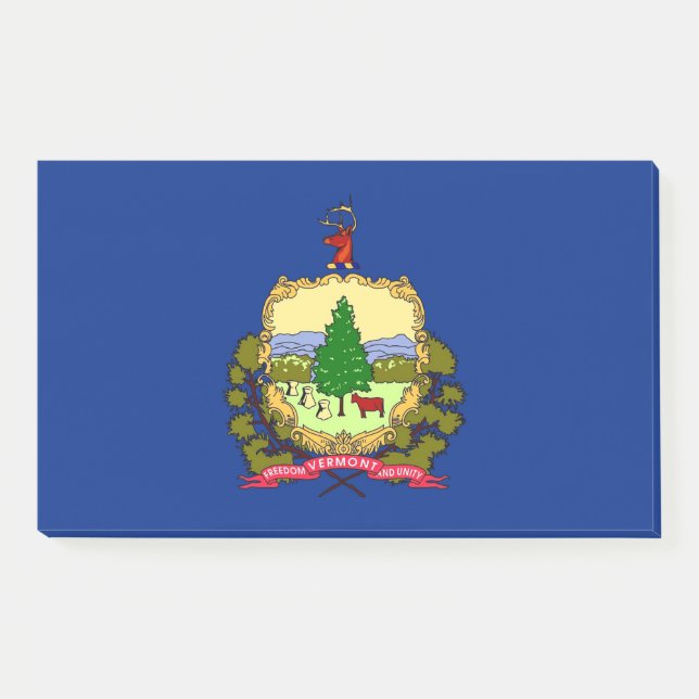 Notes with flag of Vermont, USA (Front)