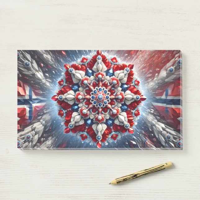 Notes with Norwegian Colours (On Desk)