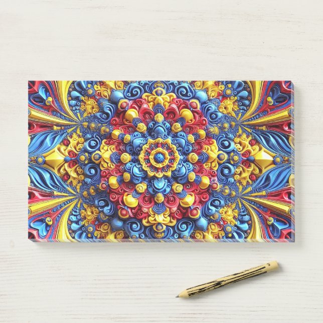 Notes with Romanian Colours (On Desk)