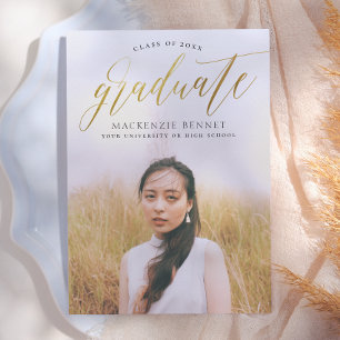 Noteworthy   Gold Script Graduate Announcement