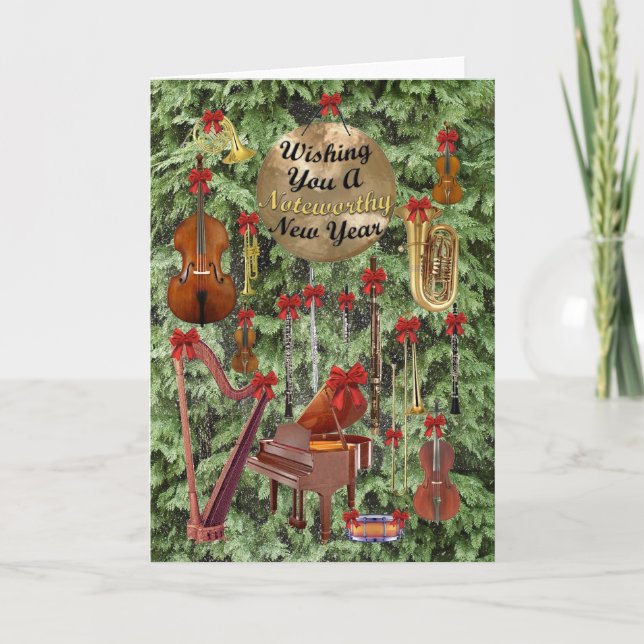 Noteworthy New Year Holiday Card (Front)