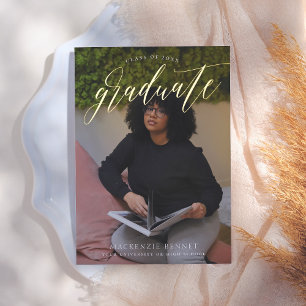 Noteworthy Real Gold Script 2 Photo Graduate