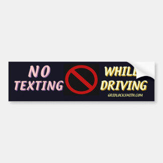 NoTextingWhileDriving Bumper Sticker