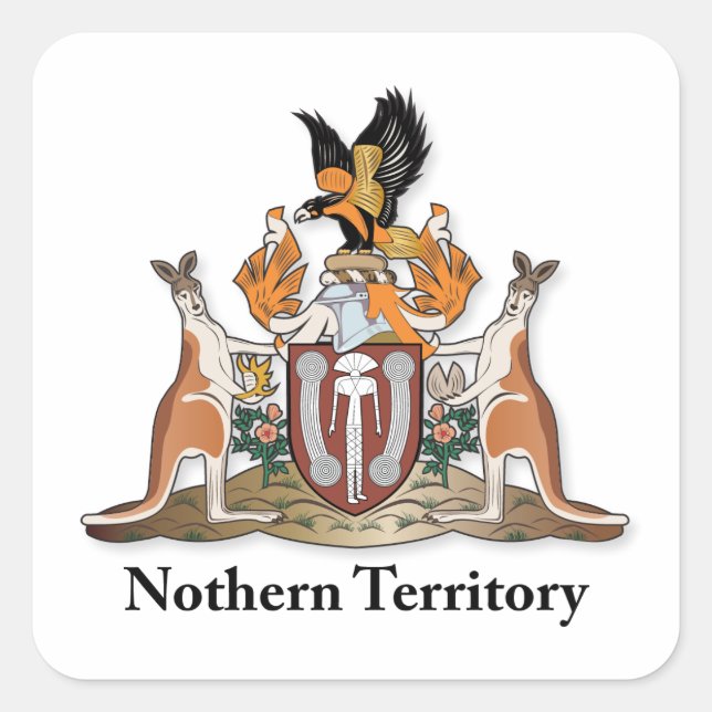 Nothern Territory coat of arms Square Sticker (Front)