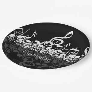 Nothin' But Treble Music Notes Paper Plate