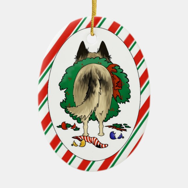 Nothin' Butt A Belgian Christmas Ornament (Front)