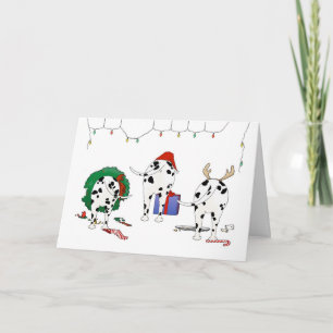 Nothin' Butt A Dalmatian Christmas Holiday Card
