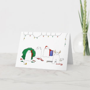 Nothin' Butt A Maltese Christmas Holiday Card