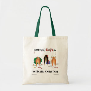 Nothin' Butt A Shiba Inu Christmas Tote Bag