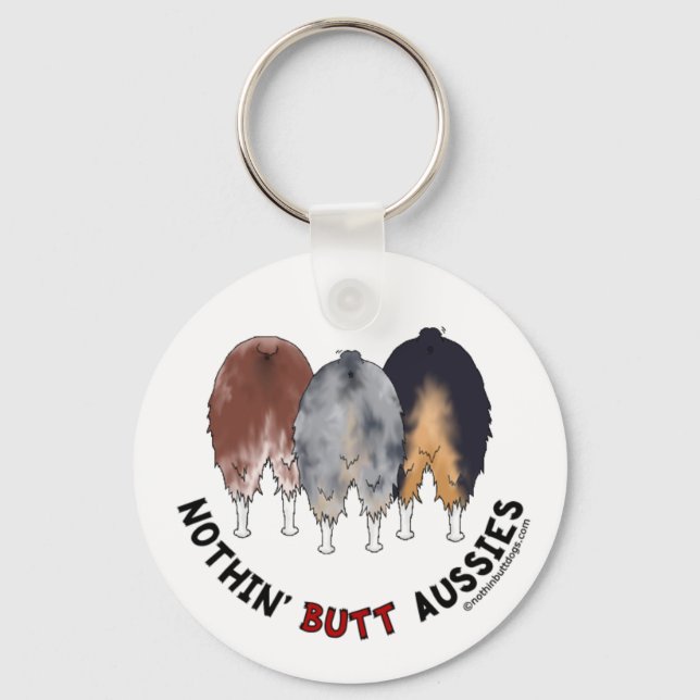 Nothin' Butt Aussies Key Ring (Front)