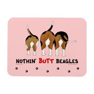 Nothin' Butt Beagles Magnet