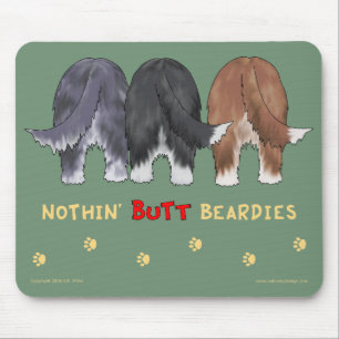 Nothin' Butt Beardies Mousepad