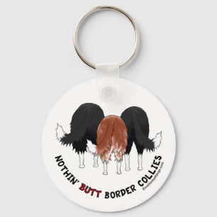 Nothin' Butt Border Collies Key Ring