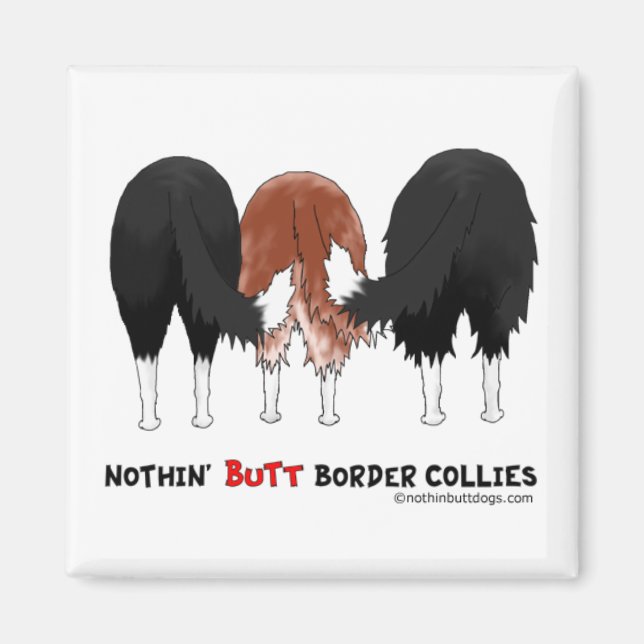 Nothin' Butt Border Collies Magnet (Front)