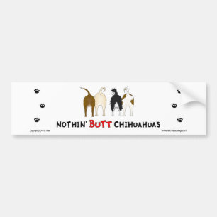 Nothin' Butt Chihuahuas Bumper Sticker
