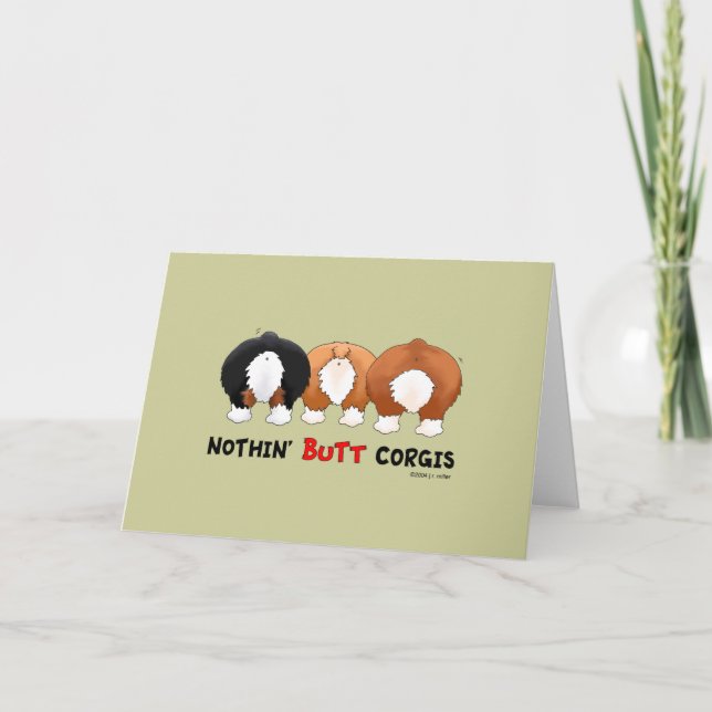 Nothin' Butt Corgis Card (Front)