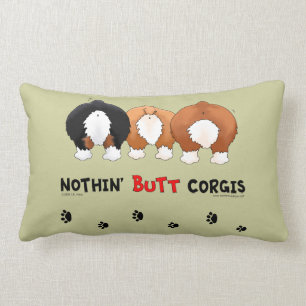 Nothin' Butt Corgis Lumbar Cushion
