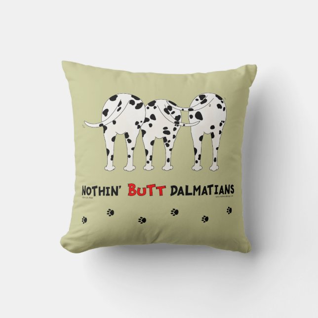Nothin' Butt Dalmatians Cushion (Front)