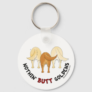 Nothin' Butt Goldens Key Ring