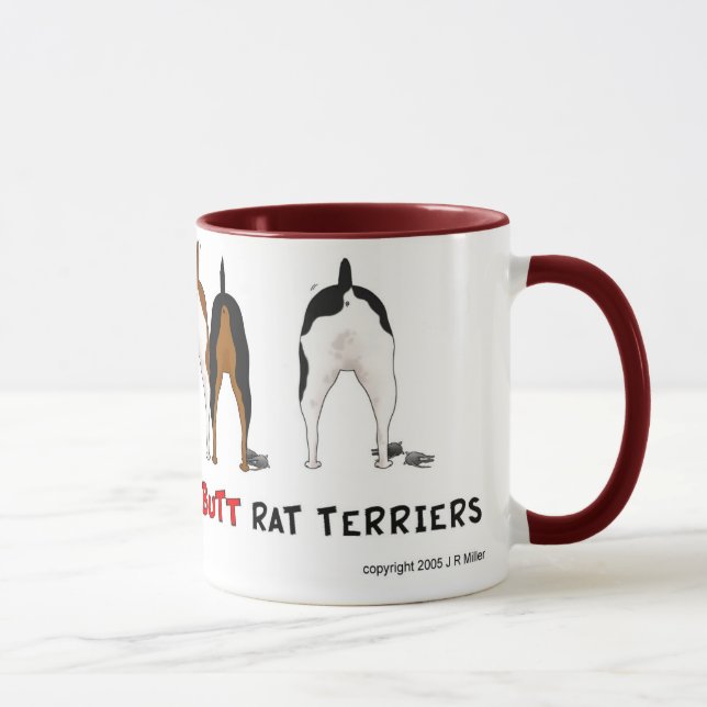 Nothin' Butt Rat Terrier Mug (Right)