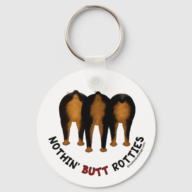 Nothin' Butt Rotties Key Ring (Front)