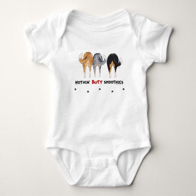 Nothin' Butt Smoothies Baby Bodysuit (Front)