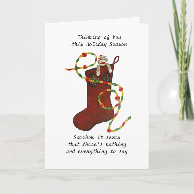 Nothing and everything to say at Christmas Card (Front)