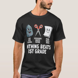 Nothing Beats 1st Grade Funny Back to School Kids T-Shirt