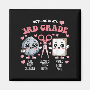 Nothing Beats 3rd Grade Funny Back To School Cute  Magnet