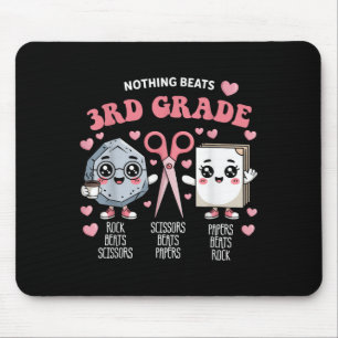 Nothing Beats 3rd Grade Funny Back To School Cute Mouse Pad