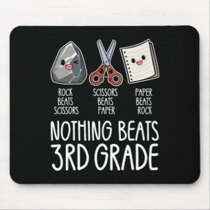 Nothing Beats 3rd Grade Funny Byck To School Kids Mouse Pad