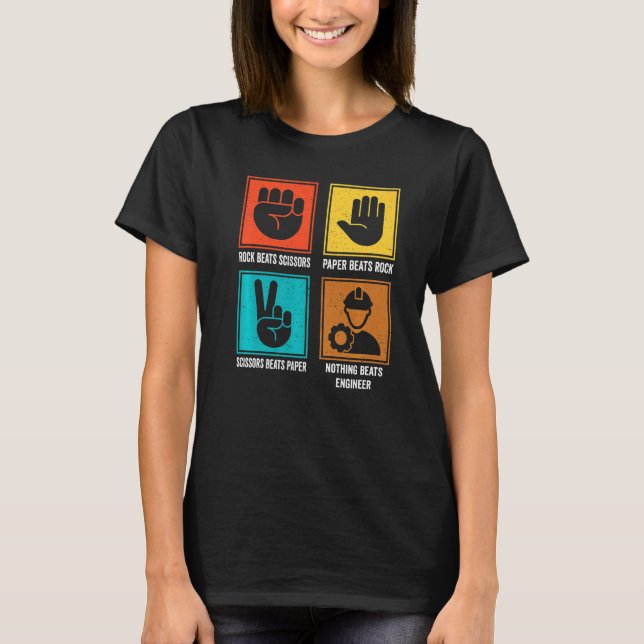 Nothing Beats Engineer Cool Technologist Surveyor  T-Shirt (Front)