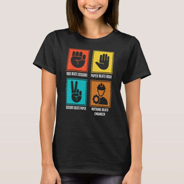 Nothing Beats Engineer Cool Technologist Surveyor  T-Shirt (Front)