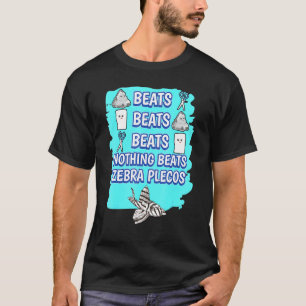 Nothing Beats Fish Rock Paper Scissors Game Zebra  T-Shirt