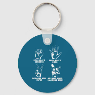 Nothing Beats Marching Band Rock Key Ring