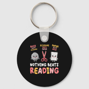 Nothing beats reading funny rock paper scissors key ring