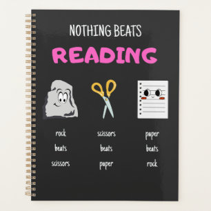 Nothing Beats Reading Rock Paper Scissors Planner