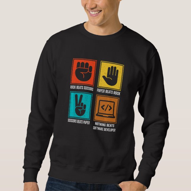 Nothing Beats Software Developer Programmer Coding Sweatshirt (Front)