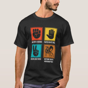 Nothing Beats Videographer Cool Cameraman Cinemato T-Shirt
