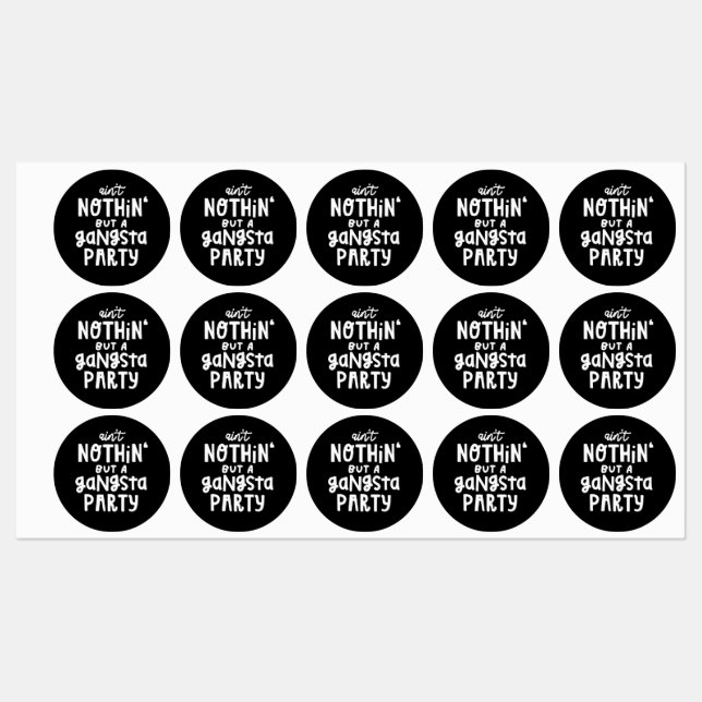 Nothing But a Gangsta Party 90s Hip Hop Rap (Sheet)