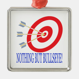 Nothing But Bullseye Metal Ornament